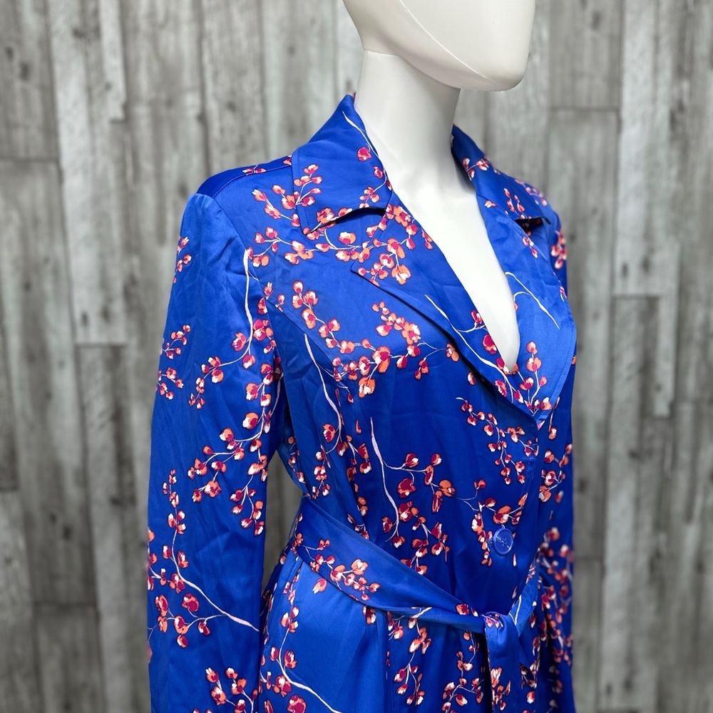J Jason Wu Woven Printed Floral Trench Coat [AA106] - Picture 8 of 13